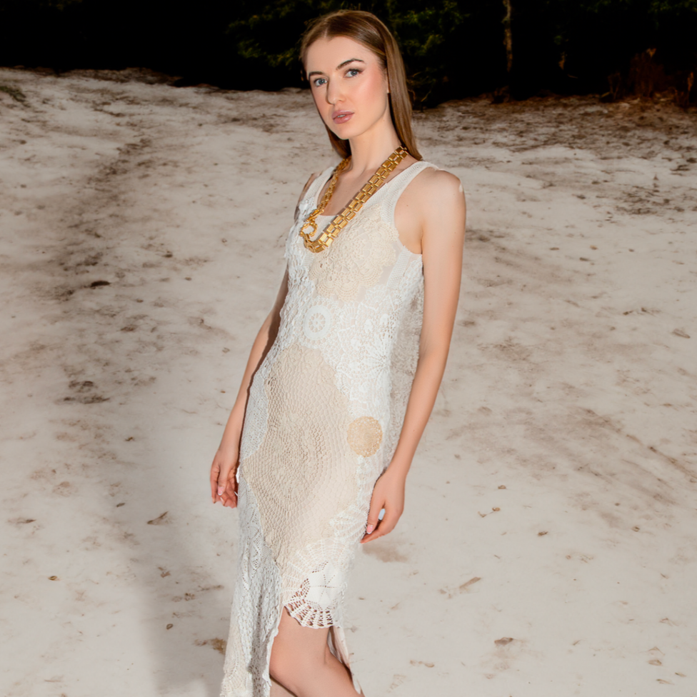 Crochet Doily DRESS | The Art of Neo-Romantic Reconstruction Couture Reloaded Crochet Doily DRESS | The Art of Neo-Romantic Reconstruction Couture Reloaded